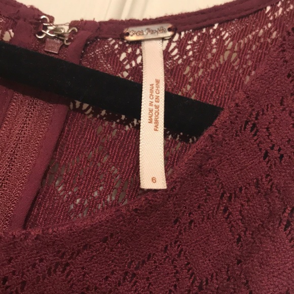 Free People Maroon Sleeveless Dress - Picture 9 of 12